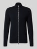 Profuomo Slim Fit Pullover aus Woll-Mix Marine