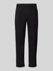 MCNEAL Tapered Fit Bundfaltenhose mit Strukturmuster Black