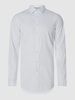 Jake*s Slim Fit Business-Hemd mit Stretch-Anteil Weiß