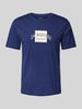 Jack & Jones T-shirt z nadrukiem z logo model ‘BOSTON’ Ciemnoniebieski