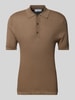 Mango Regular Fit Poloshirt mit Knopfleiste Modell 'talaia' Khaki