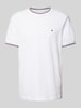 Tommy Hilfiger T-Shirt mit Label-Stitching Weiss