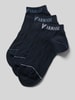 Emporio Armani Socken mit Label-Print im 3er-Pack Marine