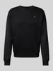 G-Star Raw Sweatshirt mit gerippten Abschlüssen Black