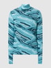 Tom Tailor Denim Shirt met lange mouwen met all-over motief Bleu