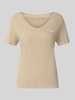 GANT regular fit T-shirt van katoenmix Zand