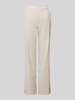 TONI Wide leg corduroy broek met achterzakken, model 'Jenny' Beige