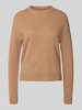 Christian Berg Woman Wollen pullover met ronde hals Camel