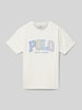 Polo Ralph Lauren Teens T-Shirt mit Label-Stitching Offwhite