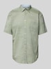 Fynch-Hatton Freizeithemd mit Button-Down-Kragen Modell 'Summer' Khaki Melange