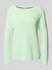 Tommy Hilfiger Regular fit gebreide pullover van zuiver katoen Mintgroen