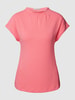 Fransa Blouse met viscose in effen design Roze