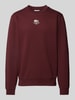 Lacoste Classic Fit Sweatshirt mit Logo-Print Modell 'HERITAGE' Bordeaux