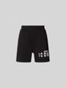 Dsquared2 Sweatshorts mit elastischem Bund Black