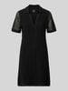 BOSS Orange Leicht ausgestelltes Häkelkleid aus Baumwoll-Mix Modell 'C_ELOA' Black