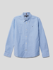 Tommy Hilfiger Teens Overhemd met labelstitching Bleu