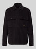 JACK & JONES Premium Regular Fit Hemdjacke im Allover-Look Modell 'OLIVER' Black