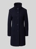 Milo Coats Lange jas met knoopsluiting, model 'LISETTE' Marineblauw