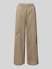JAKE*S STUDIO WOMAN Wide Leg Stoffhose mit elastischem Bund Taupe