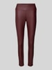 Soyaconcept Super Skinny Fit Hose mit breiten Bund Modell 'Pam' Bordeaux
