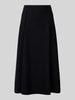 Marc Cain Midirock aus Wolle mit Teilungsnähten Black