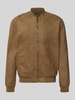 ONLY & SONS Regular Fit Blouson mit Baseball-Kragen Modell 'LUCAS' Hellbraun