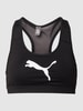 PUMA PERFORMANCE Bustier mit Label-Detail Modell 'Mid Impact' Schwarz