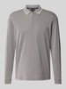 RAGMAN Regular Fit Poloshirt mit Baumwoll-Anteil Silber