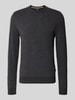 BOSS Regular Fit Strickpullover aus Baumwoll-Schurwoll-Mix Modell 'HESTRO' Black