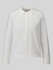 s.Oliver RED LABEL Relaxed Fit Langarmbluse aus Baumwoll-Mix Weiss