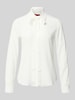 MAX&Co. Regular Fit Hemdbluse mit Seidenanteil Modell 'ATENEO' Weiss