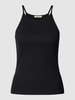 edc By Esprit Top in Feinripp-Optik Black