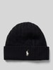 Polo Ralph Lauren Czapka beanie z wyhaftowanym logo Czarny