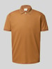 SELECTED HOMME Regular fit poloshirt van katoenmix, model 'FAVE' Koper