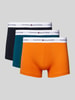 Tommy Hilfiger Trunks mit elastischem Label-Bund im 3er-Pack Orange