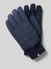 Tommy Hilfiger Handschoenen met labeldetail, model 'ESTABLISHED' Marineblauw