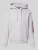Alpha Industries Hoodie mit Känguru-Tasche Hellgrau