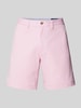 Polo Ralph Lauren Stretch straight fit korte broek met riemlussen, model 'BEDFORD' Rosé