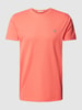 Gant T-Shirt mit Label-Stitching Pink