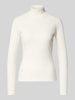 HUGO Slim fit turtleneck van katoenmix, model 'DRIZA' Offwhite
