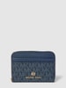 MICHAEL Michael Kors Portemonnee met labeldetail, model 'JET SET' Donkerblauw