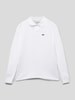 Lacoste Longsleeve mit Polokragen Weiss
