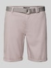 MCNEAL Korte slim fit chino met achterzakken Beige