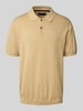 Christian Berg Men Regular Fit Poloshirt mit kurzer Knopfleiste Sand