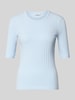 OPUS T-Shirt in Ripp-Optik Modell 'Savka' Hellblau