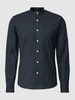 Lindbergh Koszula casualowa o kroju slim fit z kołnierzykiem typu button down model ‘Oxford’ Czarny