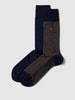 Tommy Hilfiger Sokken met labeldetail in een set van 2 paar, model '2P BIRDEYE OC' Camel