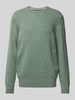 Marc O'Polo Regular Fit Strickpullover aus italienischem gesprenkeltem Tweedgarn Mint