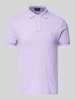 Polo Ralph Lauren Poloshirt mit Label-Stitching Flieder