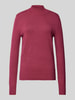 Christian Berg Woman Gebreide pullover met ribboorden, model 'Aliv' Fuchsia gemêleerd